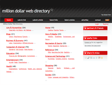 Tablet Screenshot of milliondollarwebdirectory.com